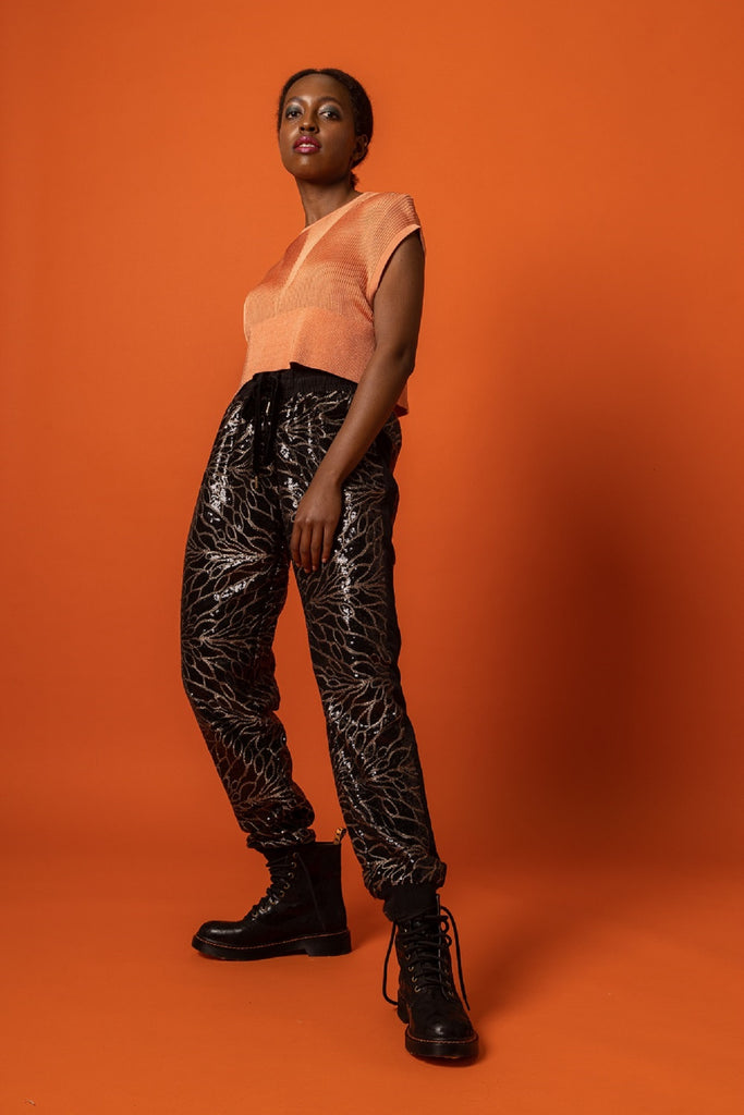 Ronny Kobo top with Juicy Courure pants designer designer wardrobe 